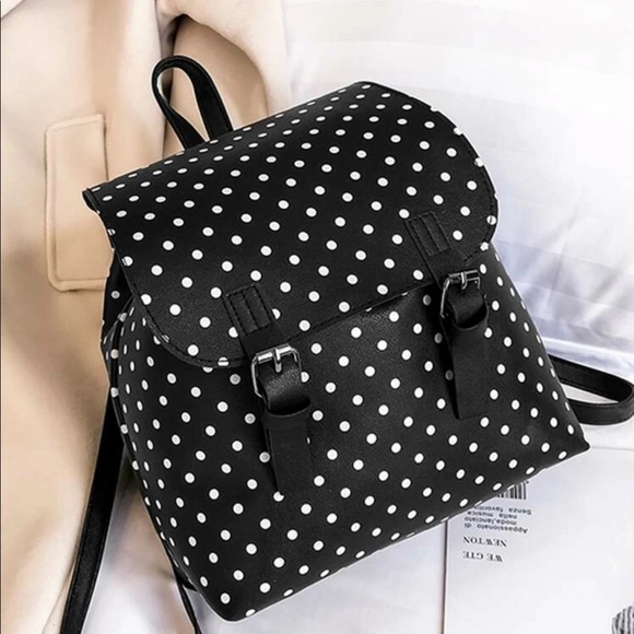 Polka dot print backpack - Picture 2 of 7